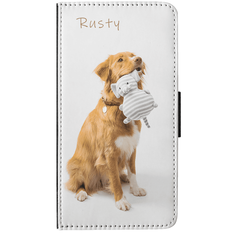iPhone 7 Personalised Wallet Case - Faux Leather